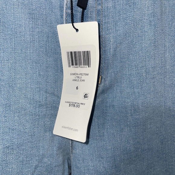 EILEEN FISHER Women's Ankle jean in LIGHT BLUE WASH sz 6 - NWT   msrp $ 178 - Picture 9 of 12
